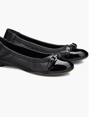 AGL black Monika Cap Toe Ballet Flat size 39.5 size 8.5